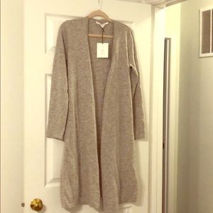 Diane von Furstenburg cashmere draped cardigan